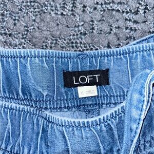Loft Chambray Tie-waist Shorts